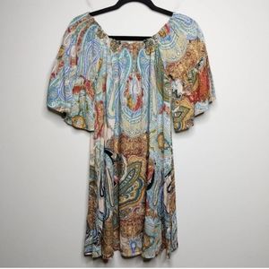 Umgee Boho Off the Shoulder Dress - Size S - EUC